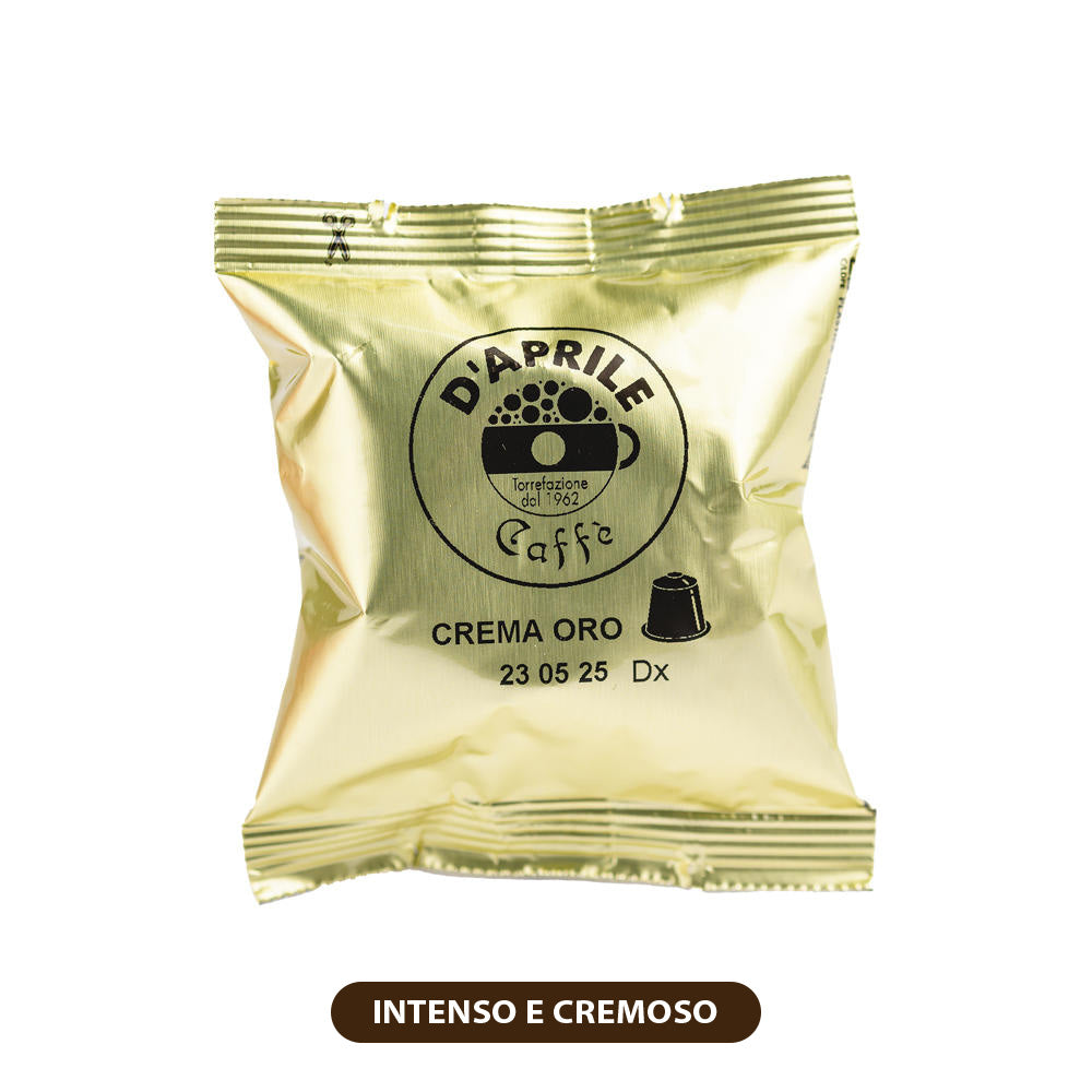 CAPSULE COMPATIBILI - NESPRESSO - MISCELA CREMA ORO - 50pz