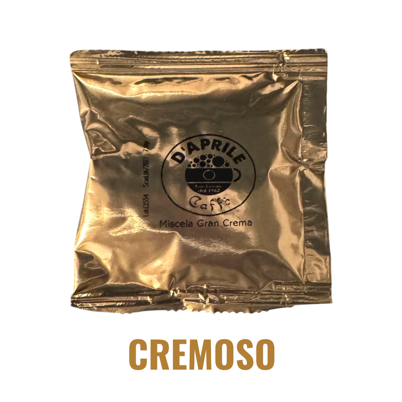 CIALDA DI CARTA ESE44 mm - MISCELA GRAN CREMA 8 grammi - 100 pz